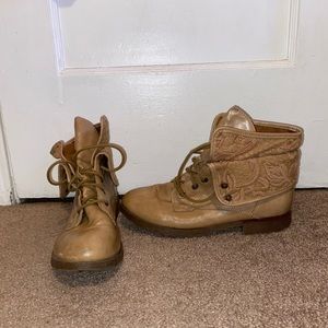 Tan boots